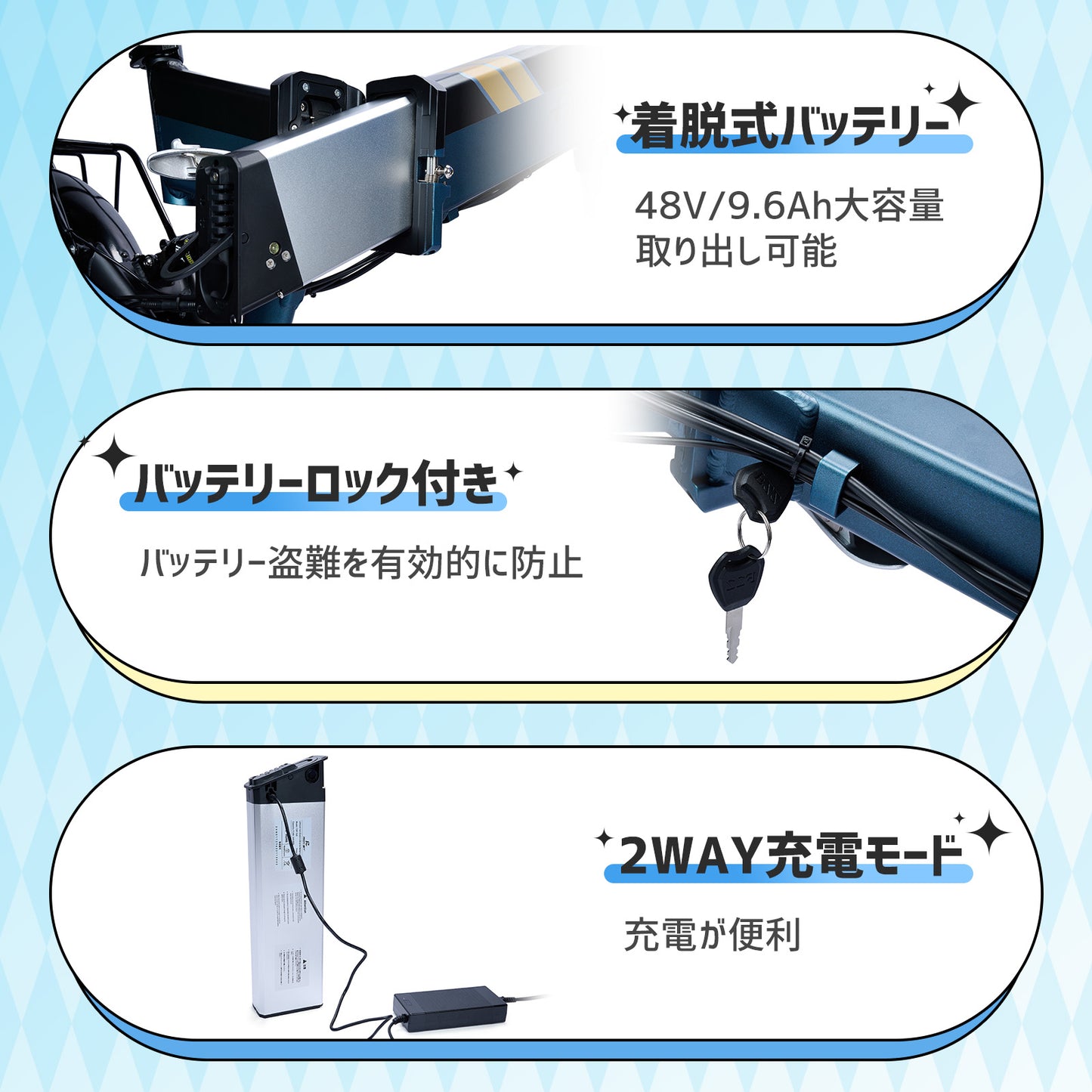 AINOHOT R6 ｜ 電動バイク｜ 3WAY